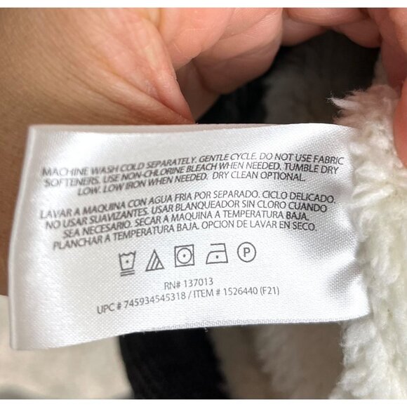 ORVIS Sherpa lined quarter zip men's sweater size M - Picture 8 of 8